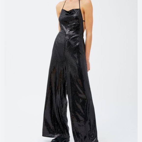 Urban Outfitters Pants - Backless Sequin Wide Leg Jumpsuit